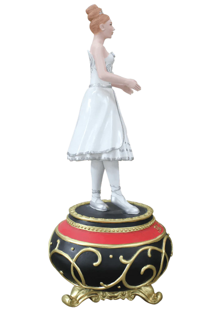 Ballerina Dancer on Music Box Statue