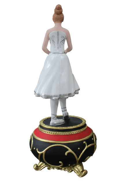 Ballerina Dancer on Music Box Statue
