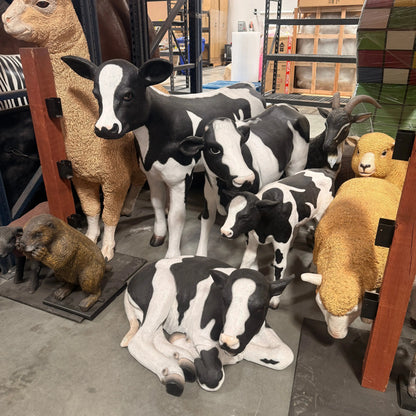 Holstein Calf Statue A0574-R007-PT
