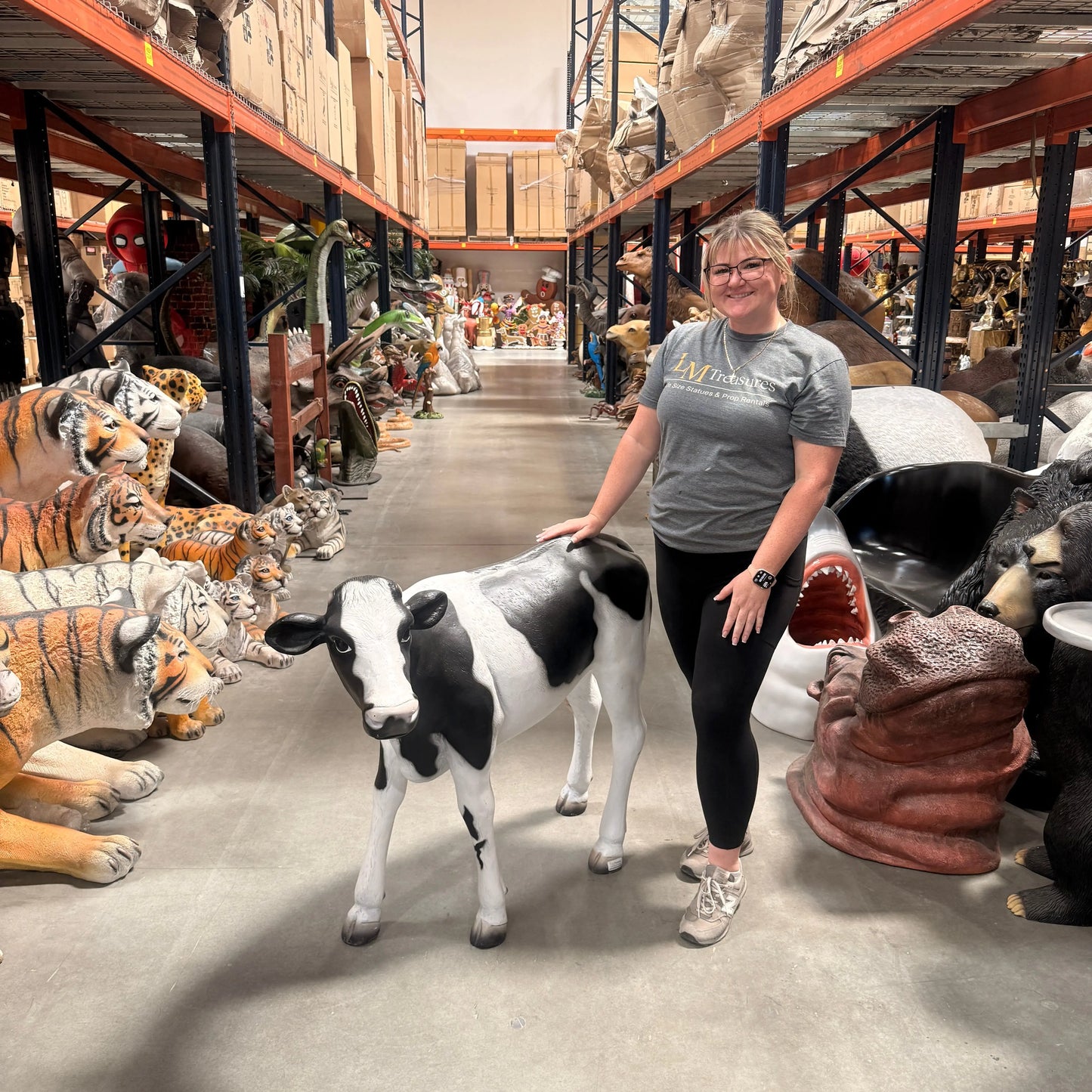 Baby Holstein Cow Statue A0262-080040-H