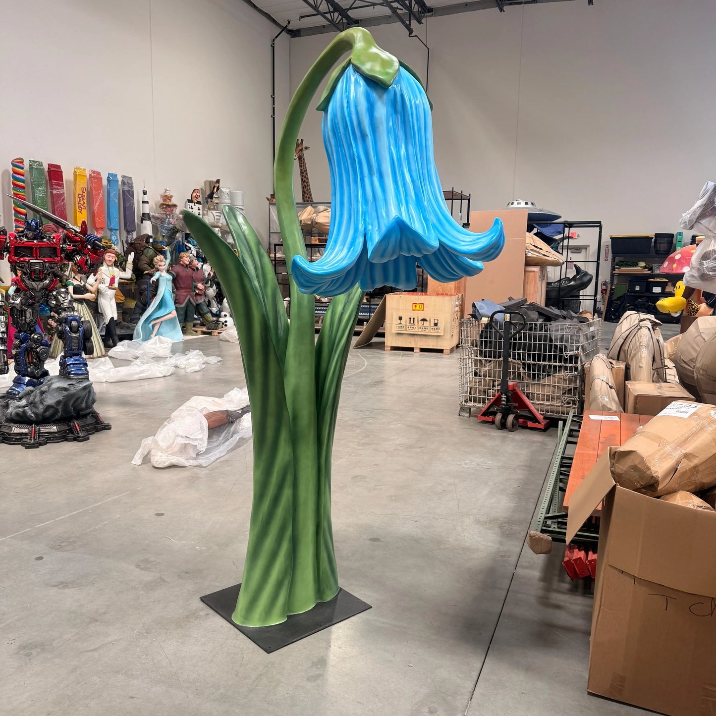 Giant Blue Flower Statue F0232B-2200-5-T