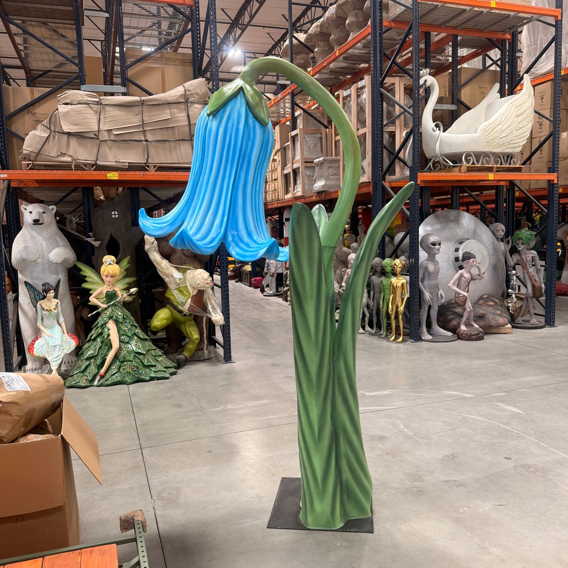 Giant Blue Flower Statue F0232B-2200-5-T