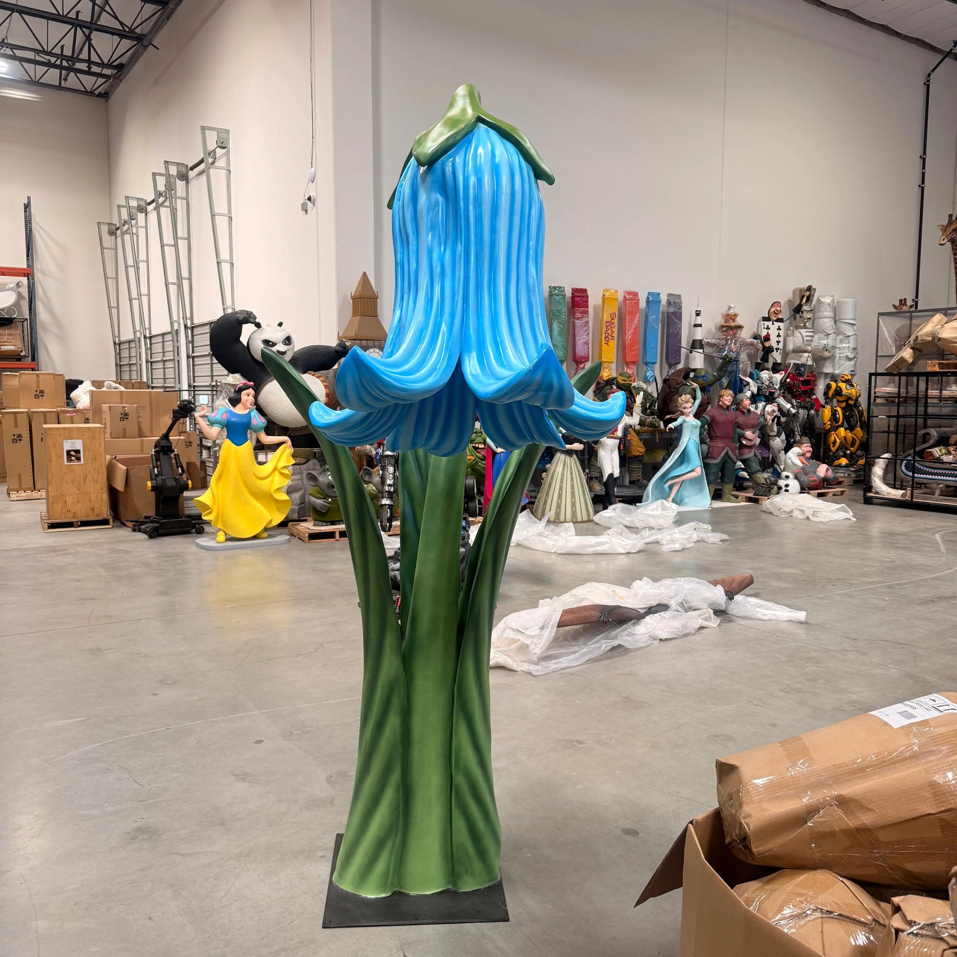 Giant Blue Flower Statue F0232B-2200-5-T