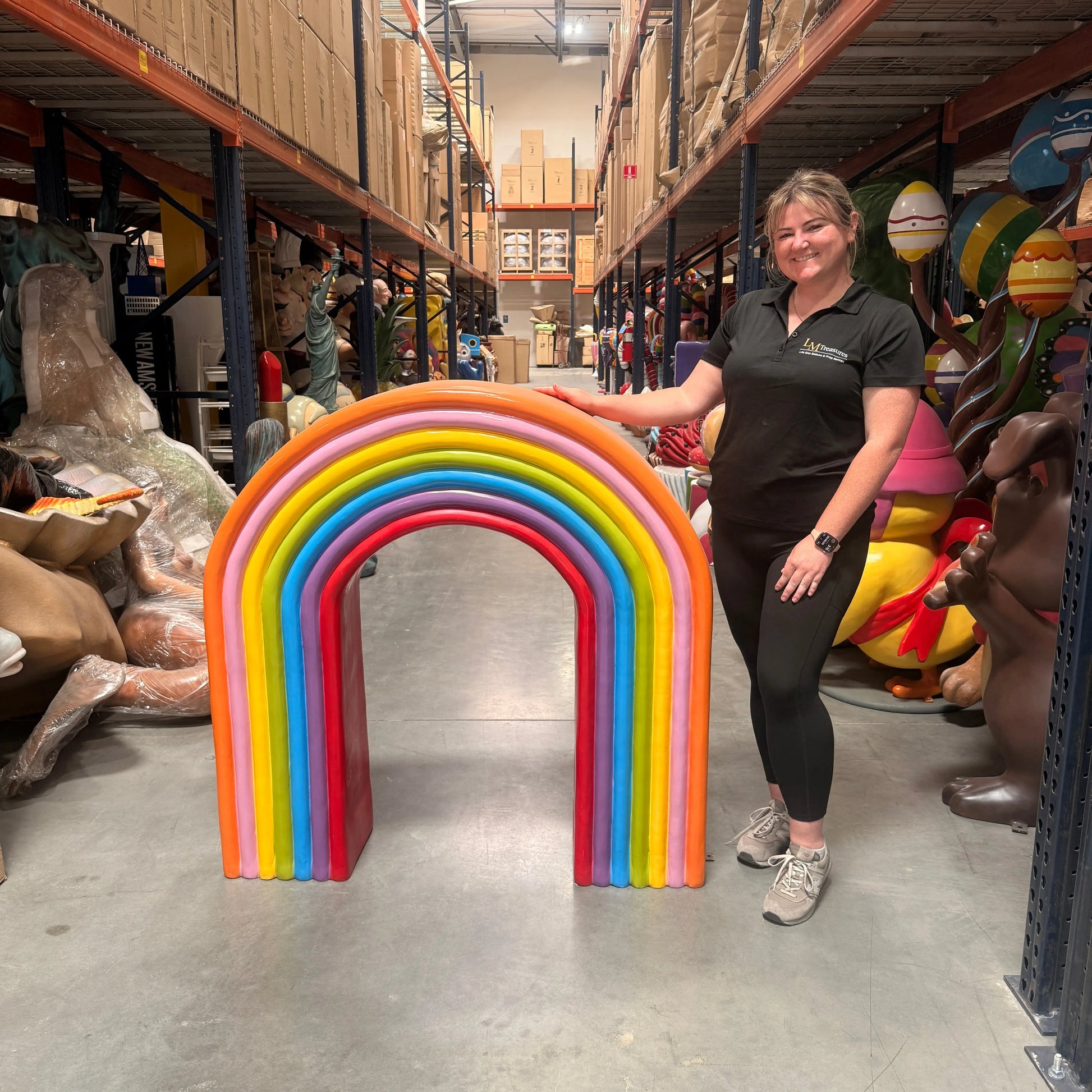 Rainbow Over Sized Statue M0214-C396-PT