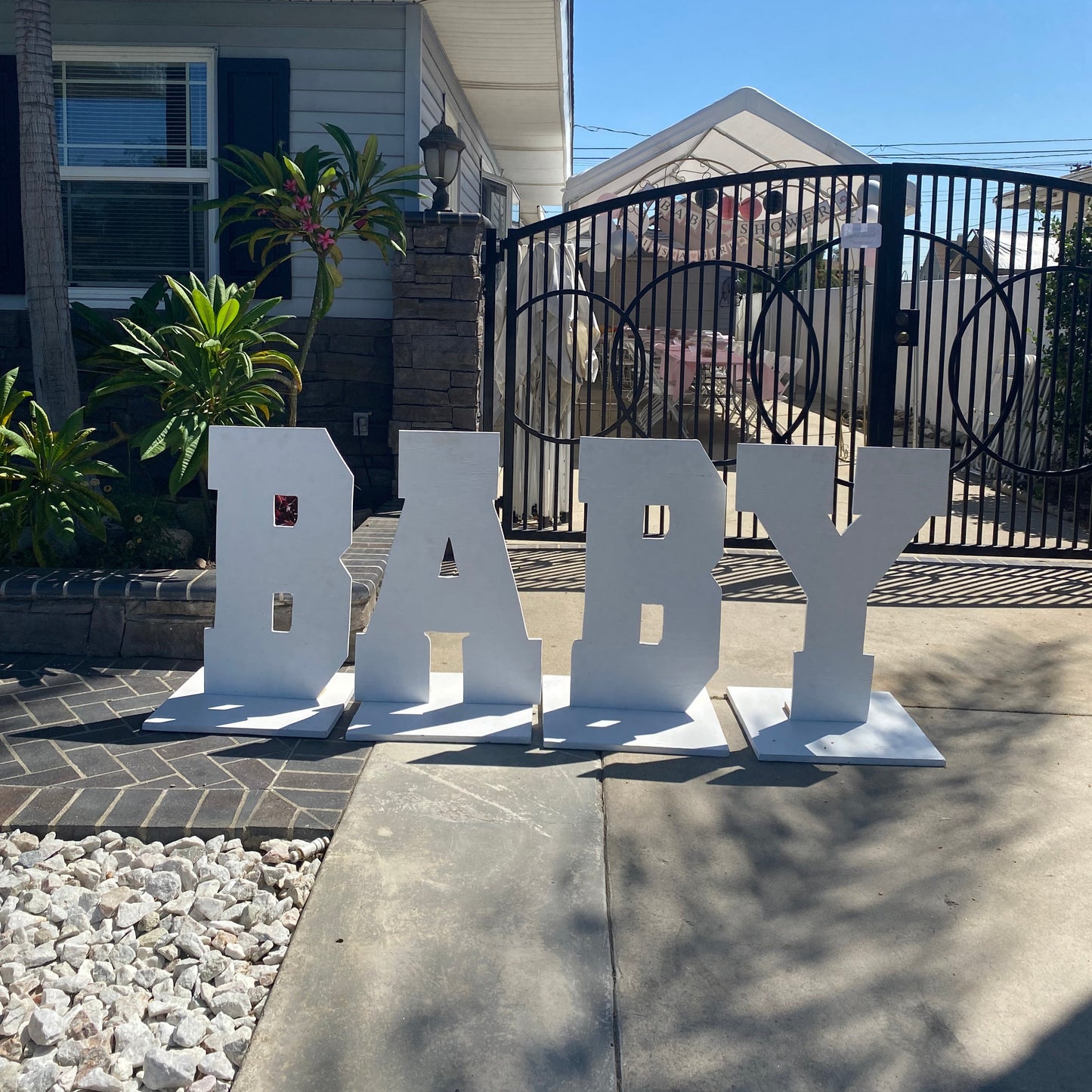 Giant BABY Letters Over Size Statue