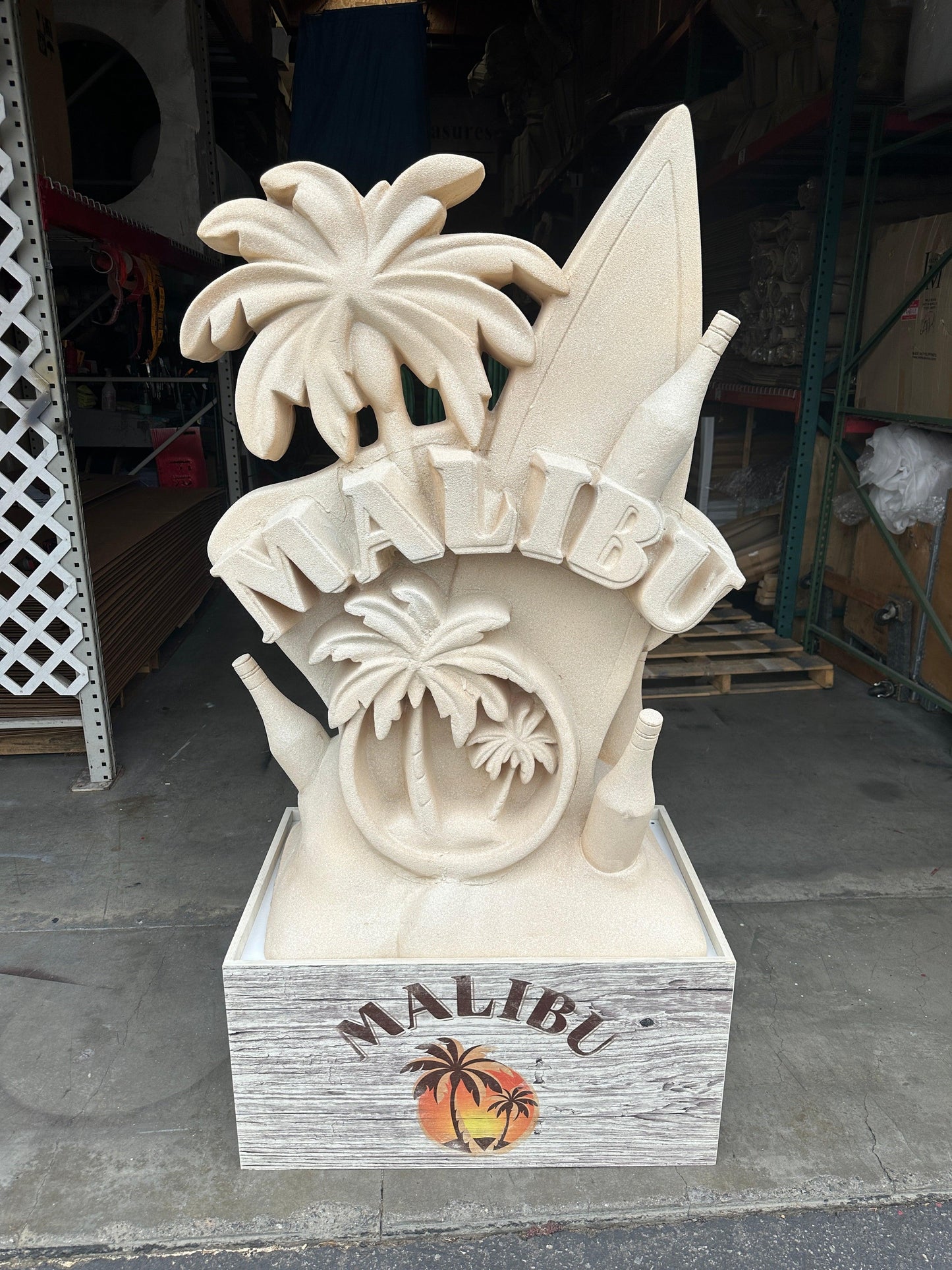 Malibu Rum Sandcastle Over Sized Statue