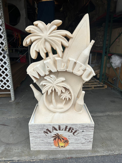 Malibu Rum Sandcastle Over Sized Statue