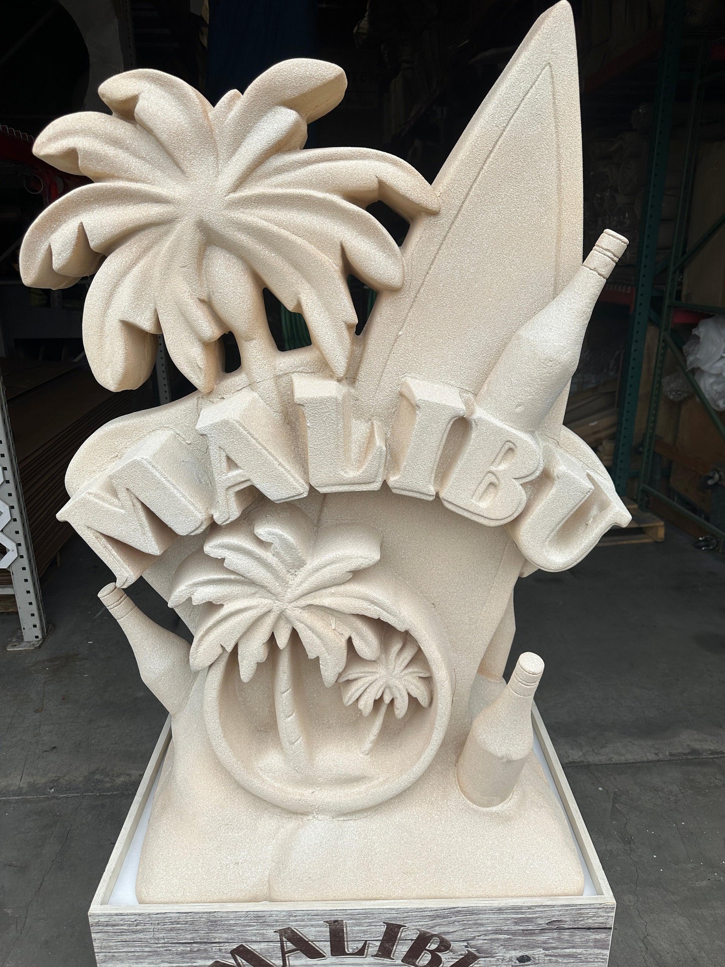 Malibu Rum Sandcastle Over Sized Statue