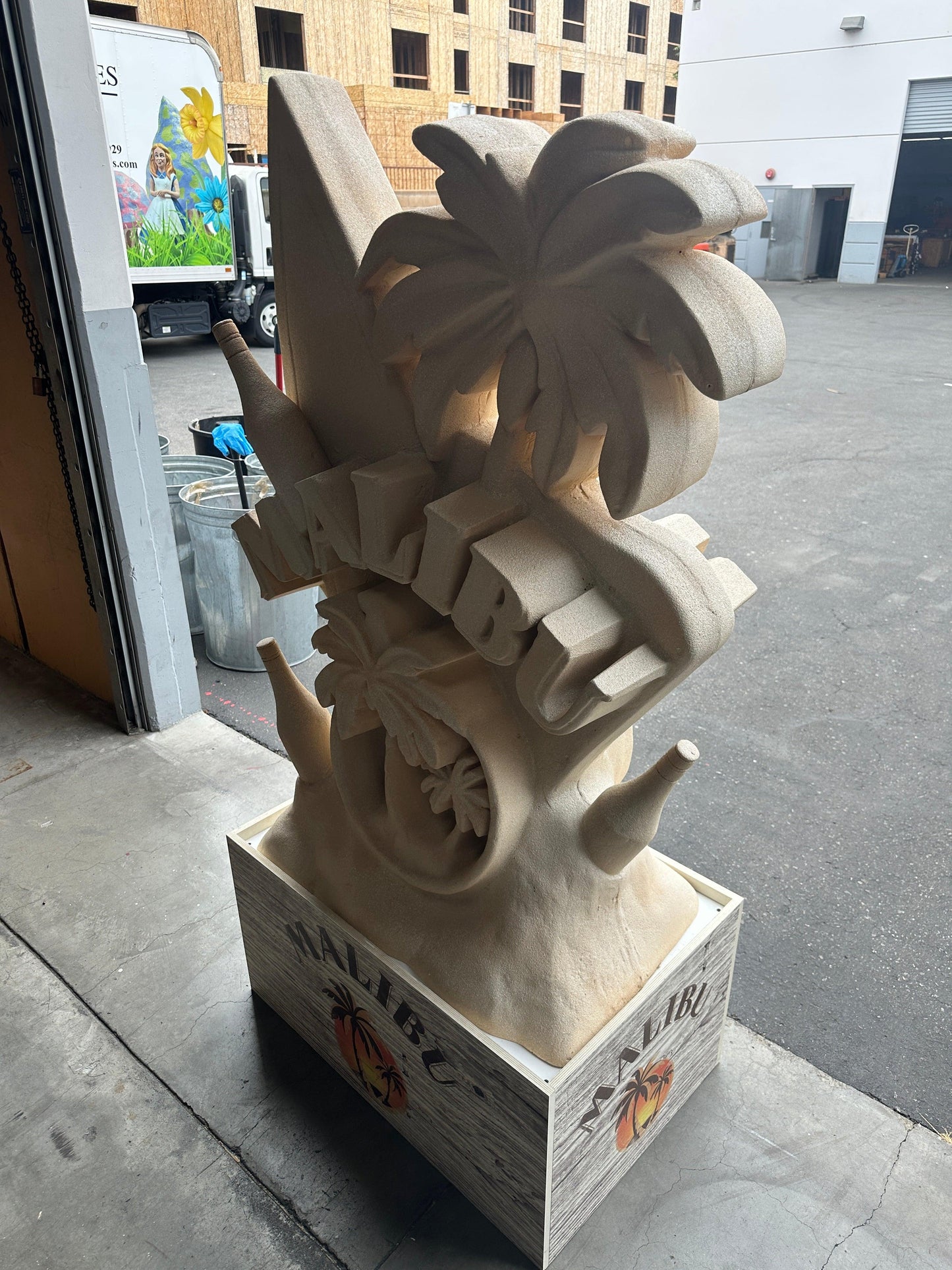 Malibu Rum Sandcastle Over Sized Statue