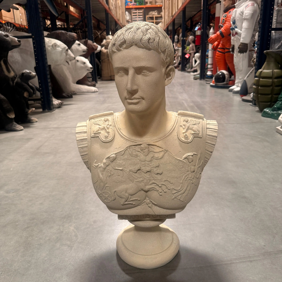 Caesar Augustus Stone Bust Statue HP75768-P