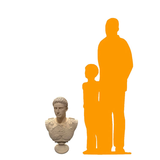 Caesar Augustus Stone Bust Statue HP75768-P