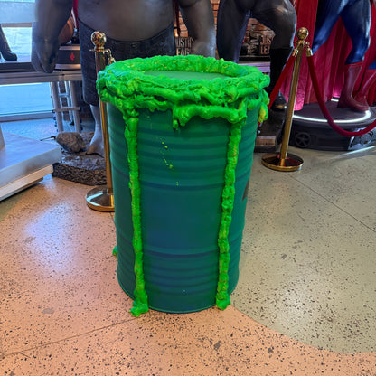 Toxic Green Metal Barrel