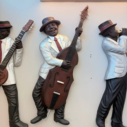 Bass Guitar Player Jazz Band Wall Decor LS171-2894-A