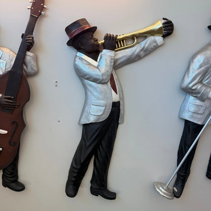 Jazz Band Trumpet Player Wall Decor LS168-2891-A