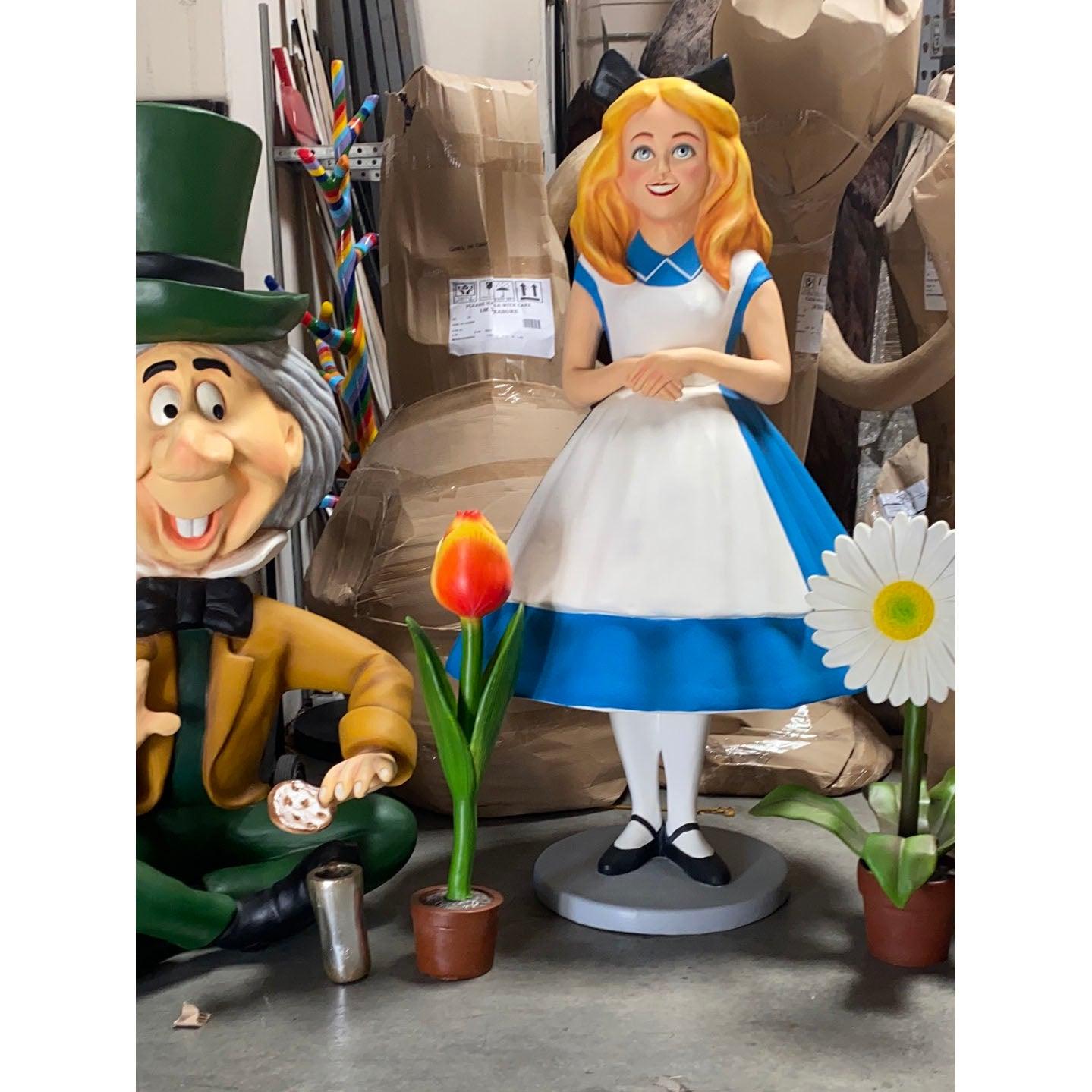 Large Standing Alice Statue - LM Treasures Prop Rentals 