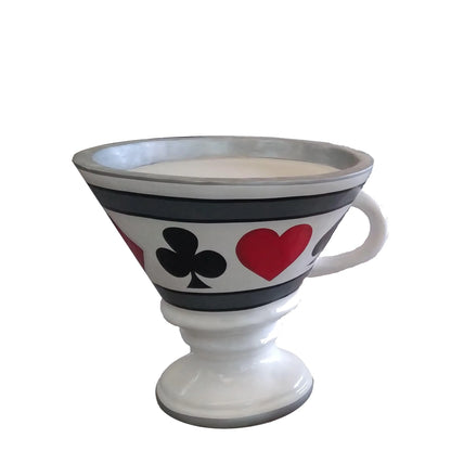 Suits Tea Cup Table Statue