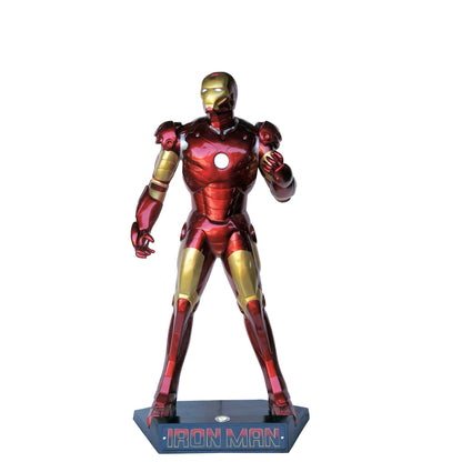 Iron Metal Man Super Hero Life Size Statue