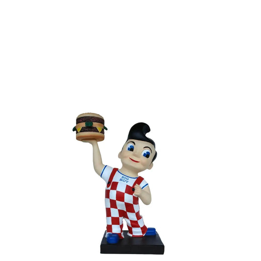 Small Boy With Hamburger Statue R0307S-NP-A