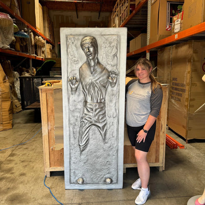 Carbonite Man Statue