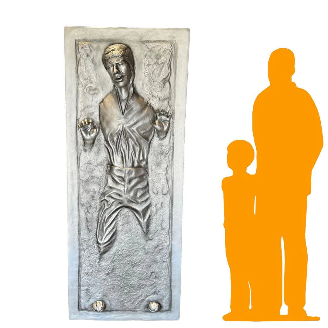 Carbonite Man Statue