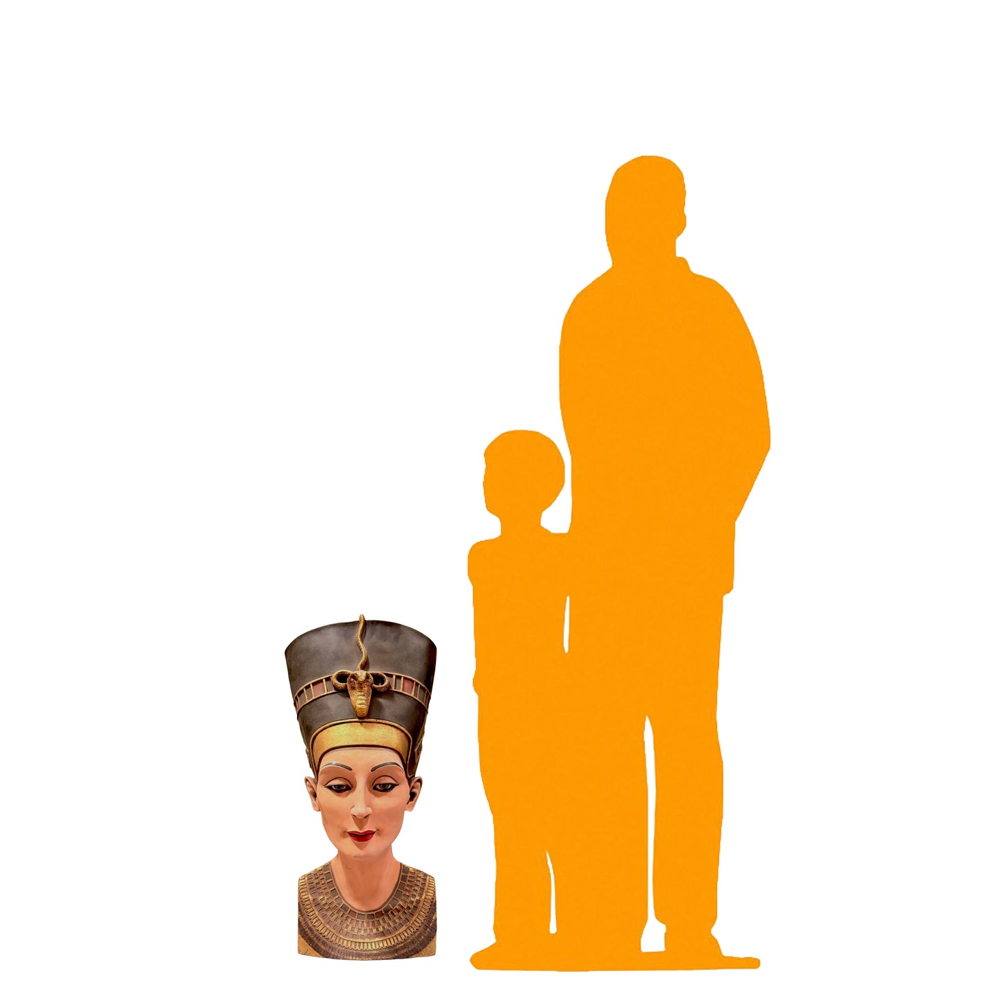 Egyptian Queen Nefertiti Bust Statue E0033A-OTTUB-H