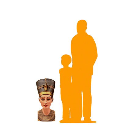 Egyptian Queen Nefertiti Bust Statue E0033A-OTTUB-H