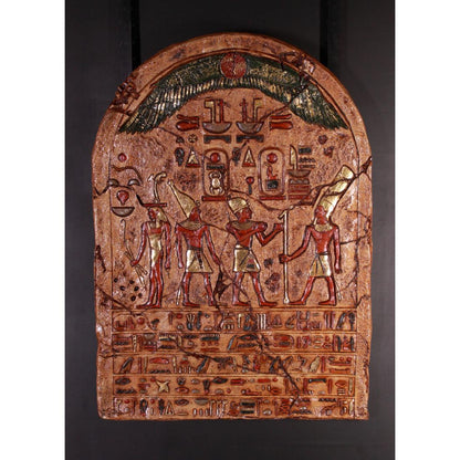 Egyptian Hieroglyphic Plaque Statue - LM Treasures Prop Rentals 