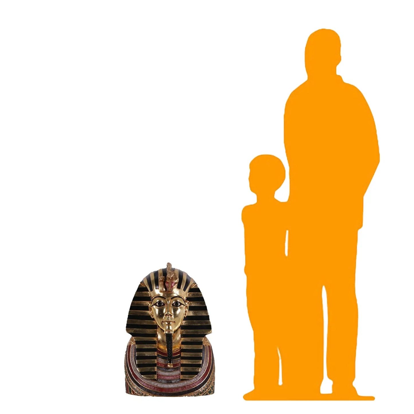 Egyptian King Tut Bust Statue E0033A-OTTUB-H