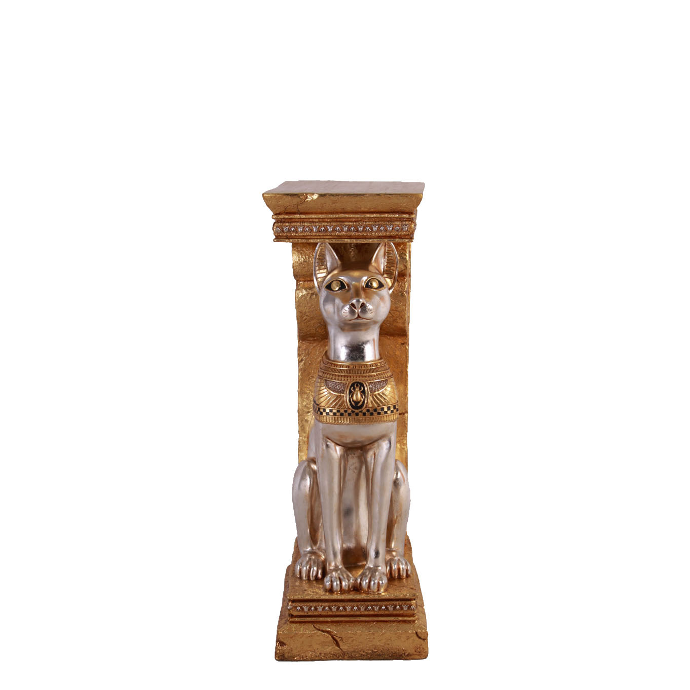 Egyptian Bastet Cat Pillar Life Size Statue