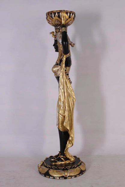 Egyptian Plant Holder Female Life Size Statue