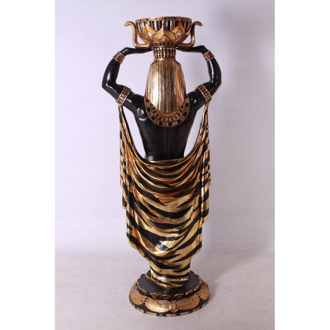 Egyptian Plant Holder Male Life Size Statue - LM Treasures Prop Rentals 