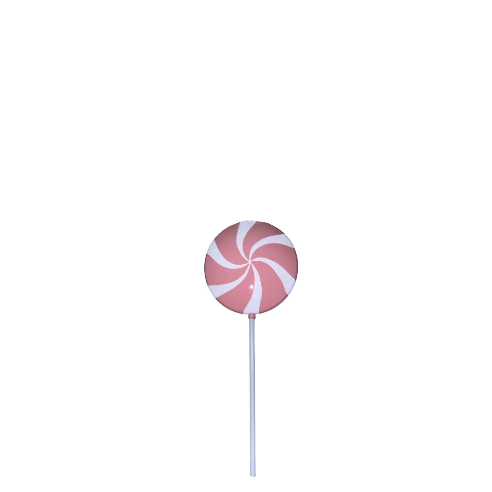 Small Twirl Pink Lollipop Statue F0021-RLP-P