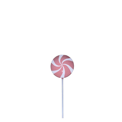 Small Twirl Pink Lollipop Statue F0021-RLP-P