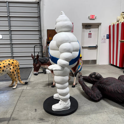 Tire Man Waving Life Size Statue LS362B-QV-A