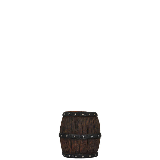 Small Rustic Barrel Statue