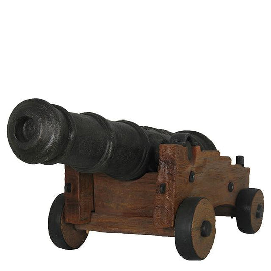 Cannon With Base Life Size Statue - LM Treasures Prop Rentals 