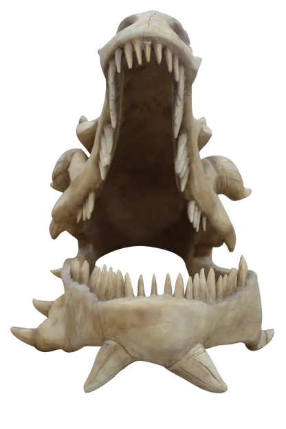 Giant Dragon Skull Statue