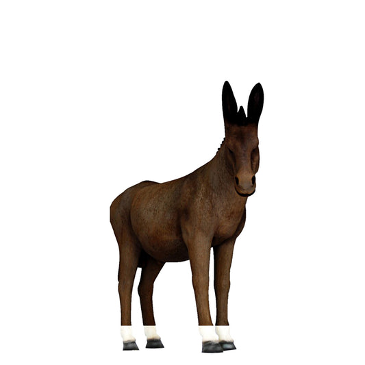 Brown Donkey Mule Statue