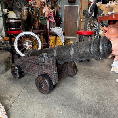 Cannon With Base Life Size Statue