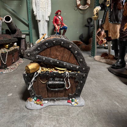 Big Treasure Chest Life Size Statue