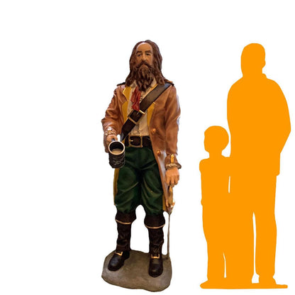 Pirate Enrico Life Size Statue - LM Treasures Prop Rentals 