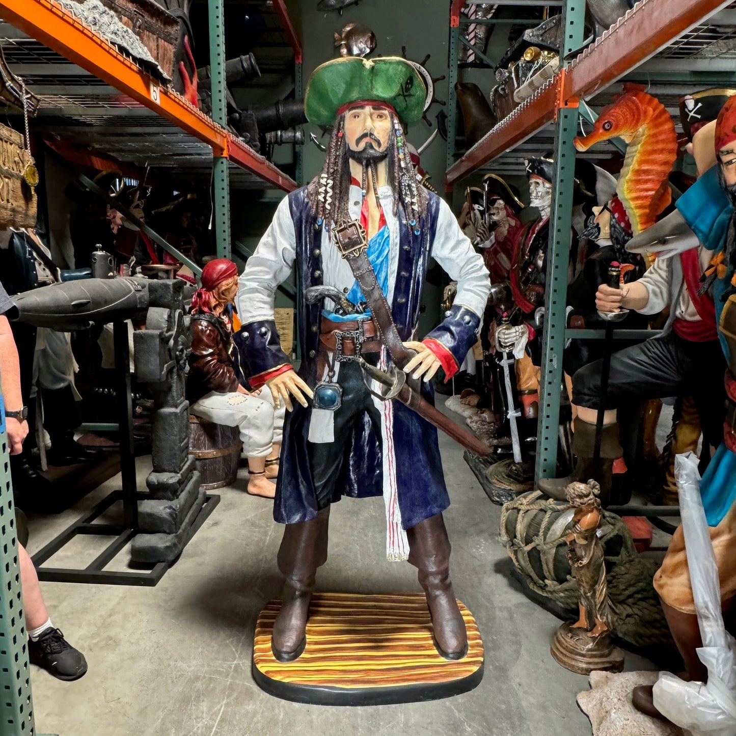 Pirate Captain Jack  Life Size Statue