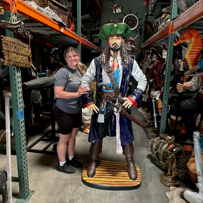 Pirate Captain Jack  Life Size Statue