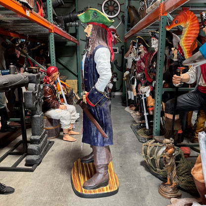 Pirate Captain Jack  Life Size Statue