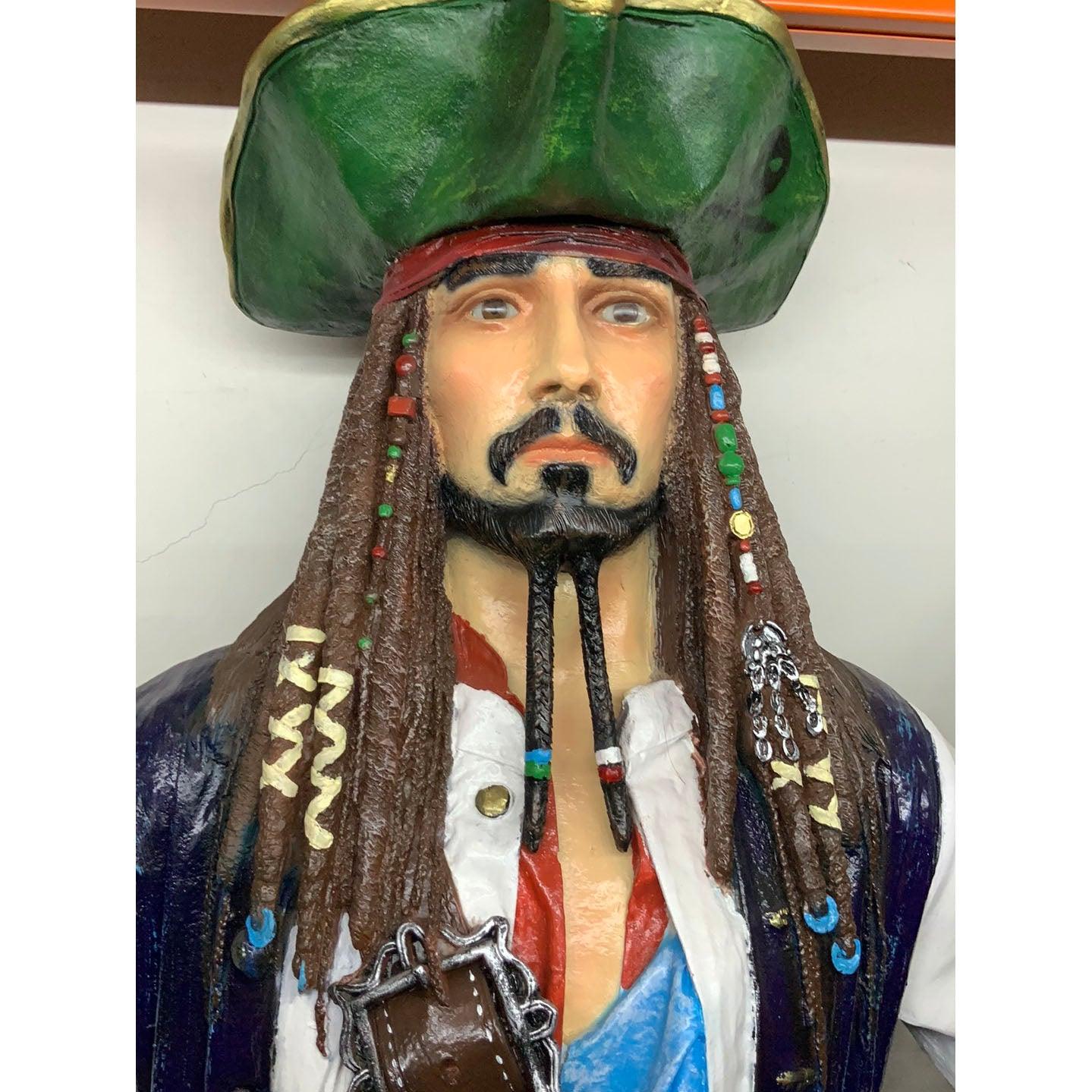 Pirate Captain Jack Life Size Statue - LM Treasures Prop Rentals 