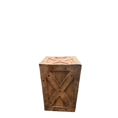 Small Rustic Brown Crate F0175SN-R136-PT