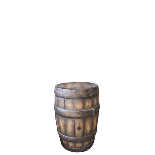 Small Old Barrel Life Size Statue