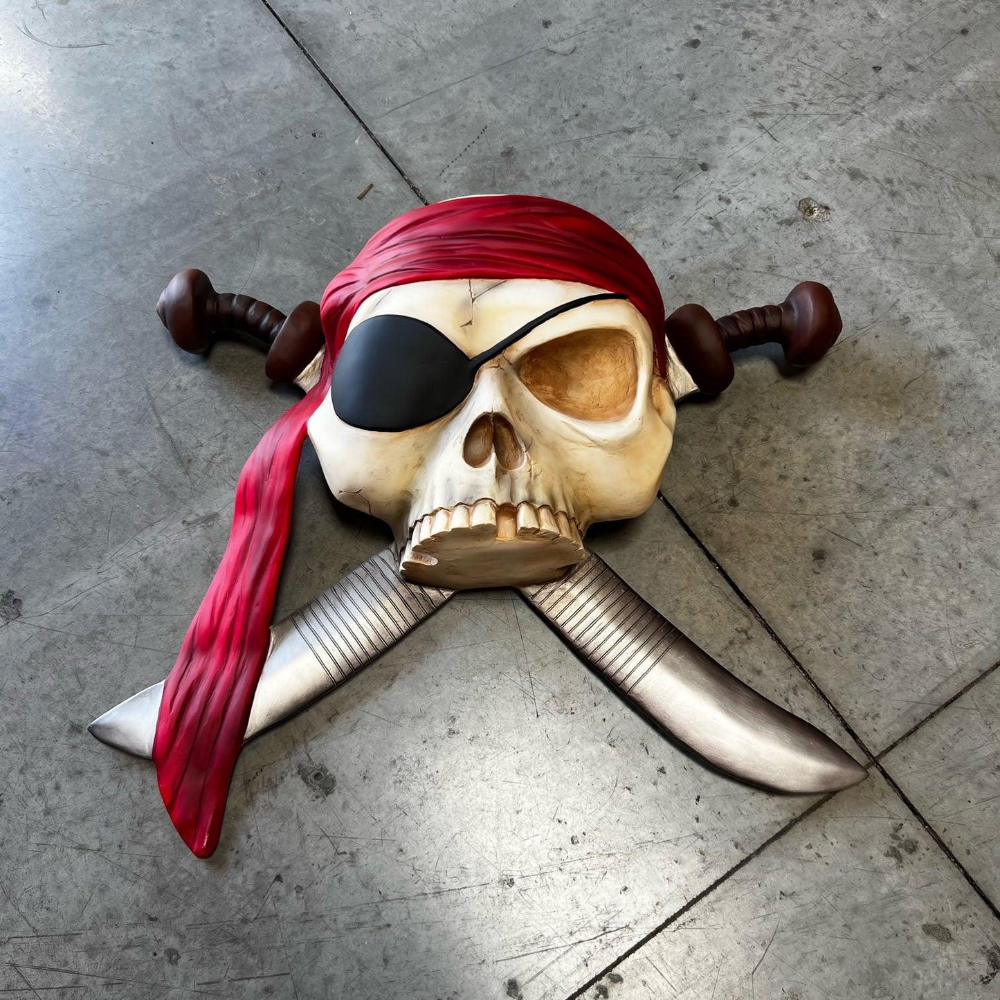 Pirate Skeleton Wall Decor Statue