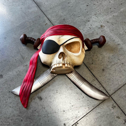 Pirate Skeleton Wall Decor Statue