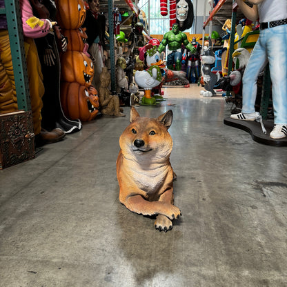 Shiba Inu Dog Statue